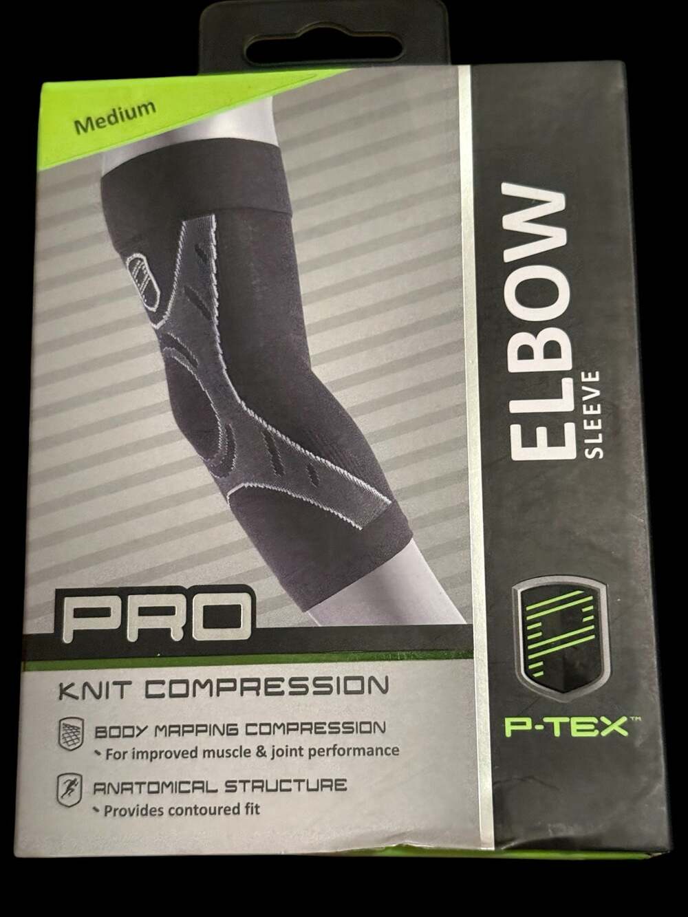 P-TEX PRO Knit Compression Elbow Sleeve, Size Medium